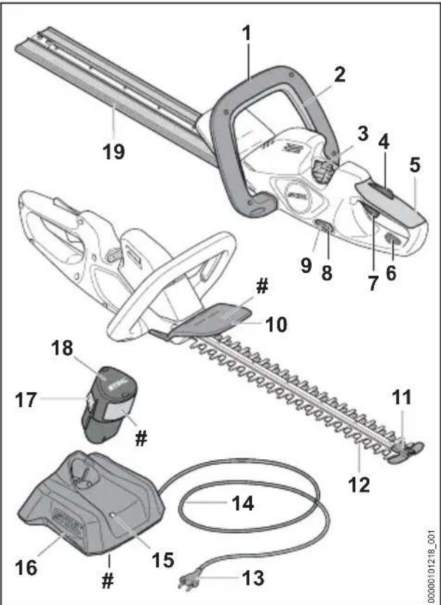 STIHL HSA 40.0 - Taille-haies, batterie et char- geur - 1