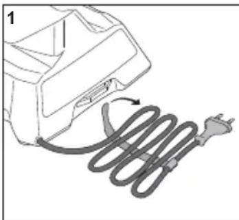 STIHL HSA 40.0 - Rangement du chargeur - 1