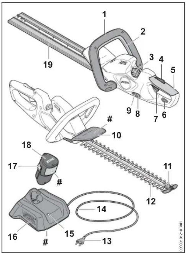 STIHL HSA 40.0 - Hedge Trimmer, Battery and Charger - 1