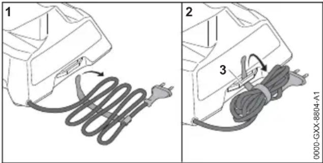 STIHL HSA 40.0 - Ladegerät aufbewahren - 1
