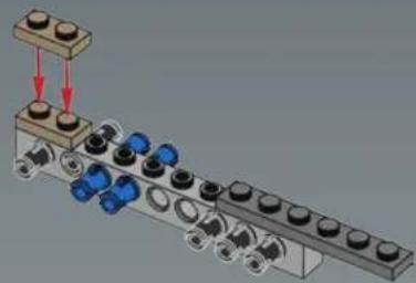Mechanical assembly diagram showing bolted connections and housing components (no text or labels)