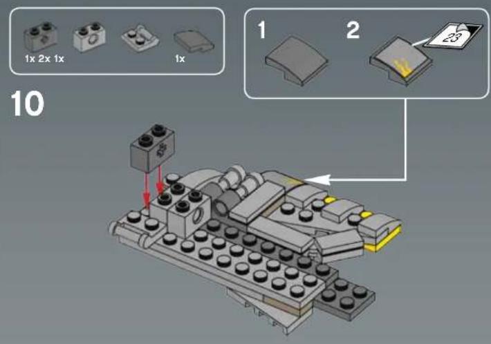3D architectural model of a building with multiple brickwork blocks and circular components (no text or symbols visible)