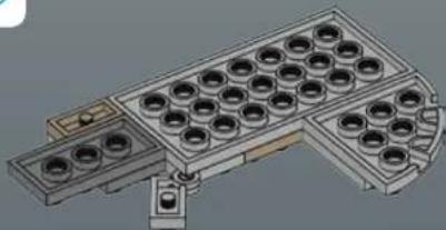 3D technical illustration of a mechanical assembly with multiple cylindrical components and mounting brackets (no text or symbols)