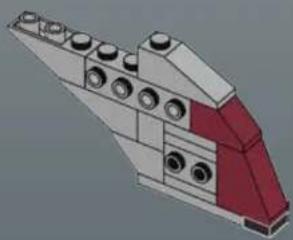3D rendered mechanical component with red and white sections, no visible text or symbols