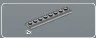 3D rendered image of a rectangular electronic component with multiple circular pins, labeled '2x' at the bottom (no other text or symbols)