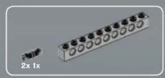Exterior view of a 2x1x connector with multiple pins (no text or symbols visible)