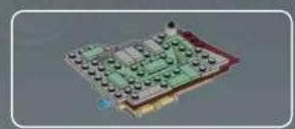 3D rendered mechanical component with green and red components, no visible text or symbols
