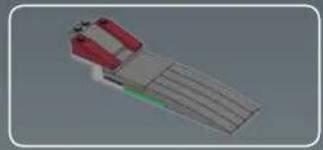 3D rendered mechanical component with red and gray parts, no visible text or symbols