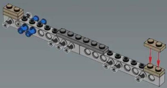 Mechanical assembly diagram showing bolted connections and housing (no text or labels)