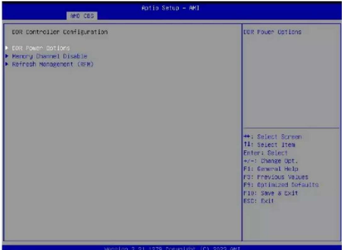 GIGABYTE G293-Z21 - 5-3-3-2 DDR Controller Configuration - 1