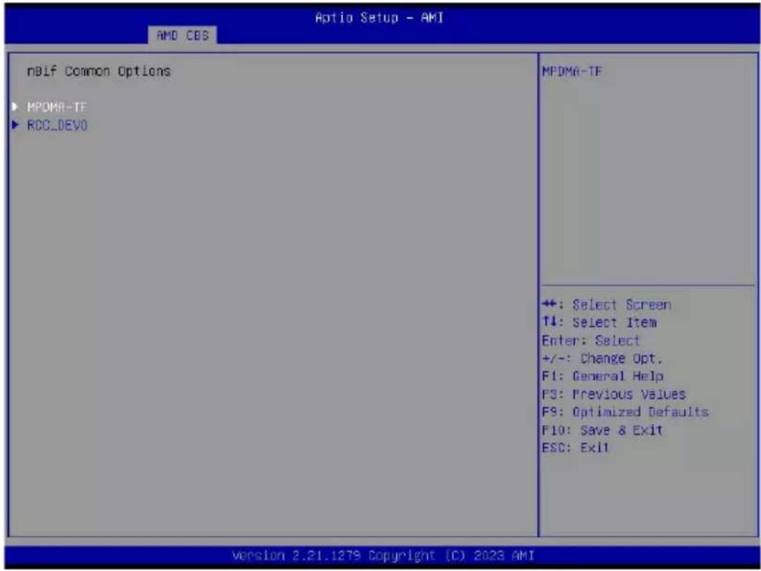 GIGABYTE G293-Z21 - 5-3-4-2 NBIO RAS Common Options - 2