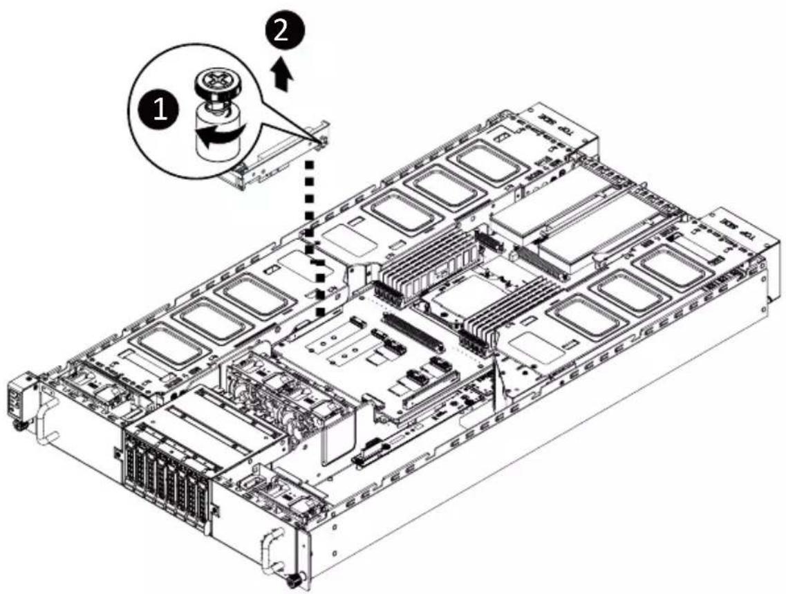 GIGABYTE G293-Z21 - Follow these instructions to install a PCI Express x16 card on left side of the system: - 1