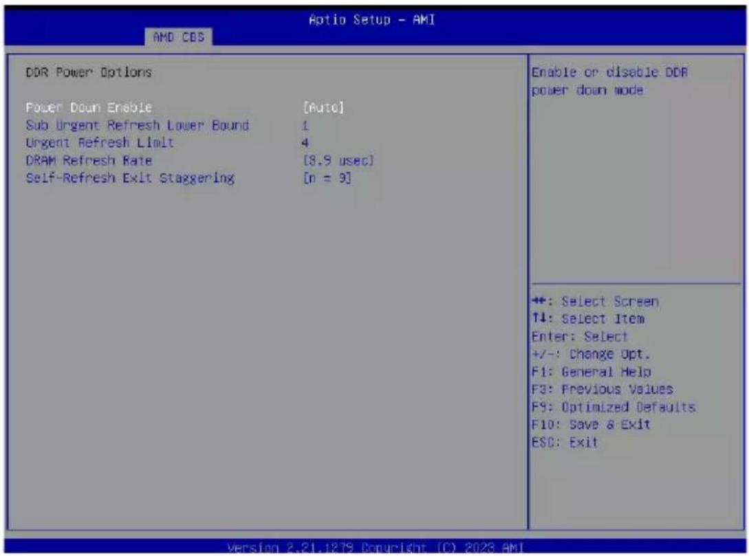 GIGABYTE G293-Z21 - 5-3-3-2-1 DDR Power Options - 1