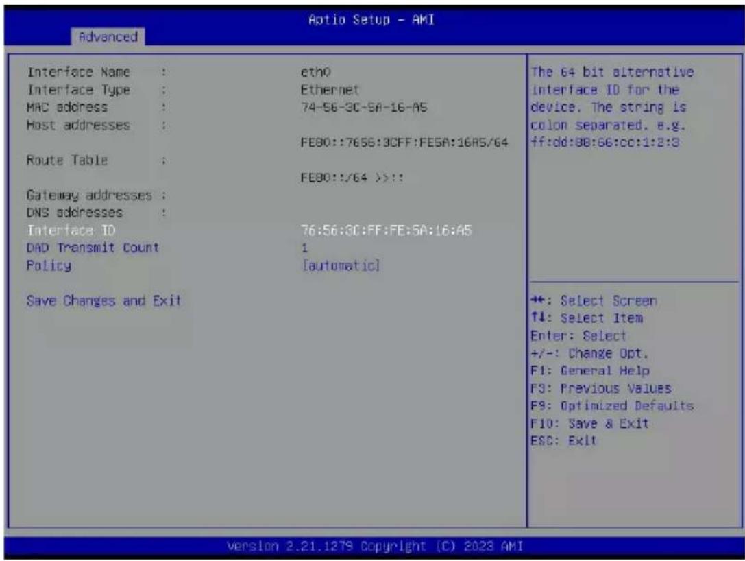 GIGABYTE G293-Z21 - 5-2-21 MAC IPv6 Network Configuration - 1