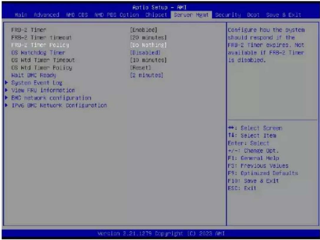 GIGABYTE G293-Z21 - 5-6 Server Management Menu - 1