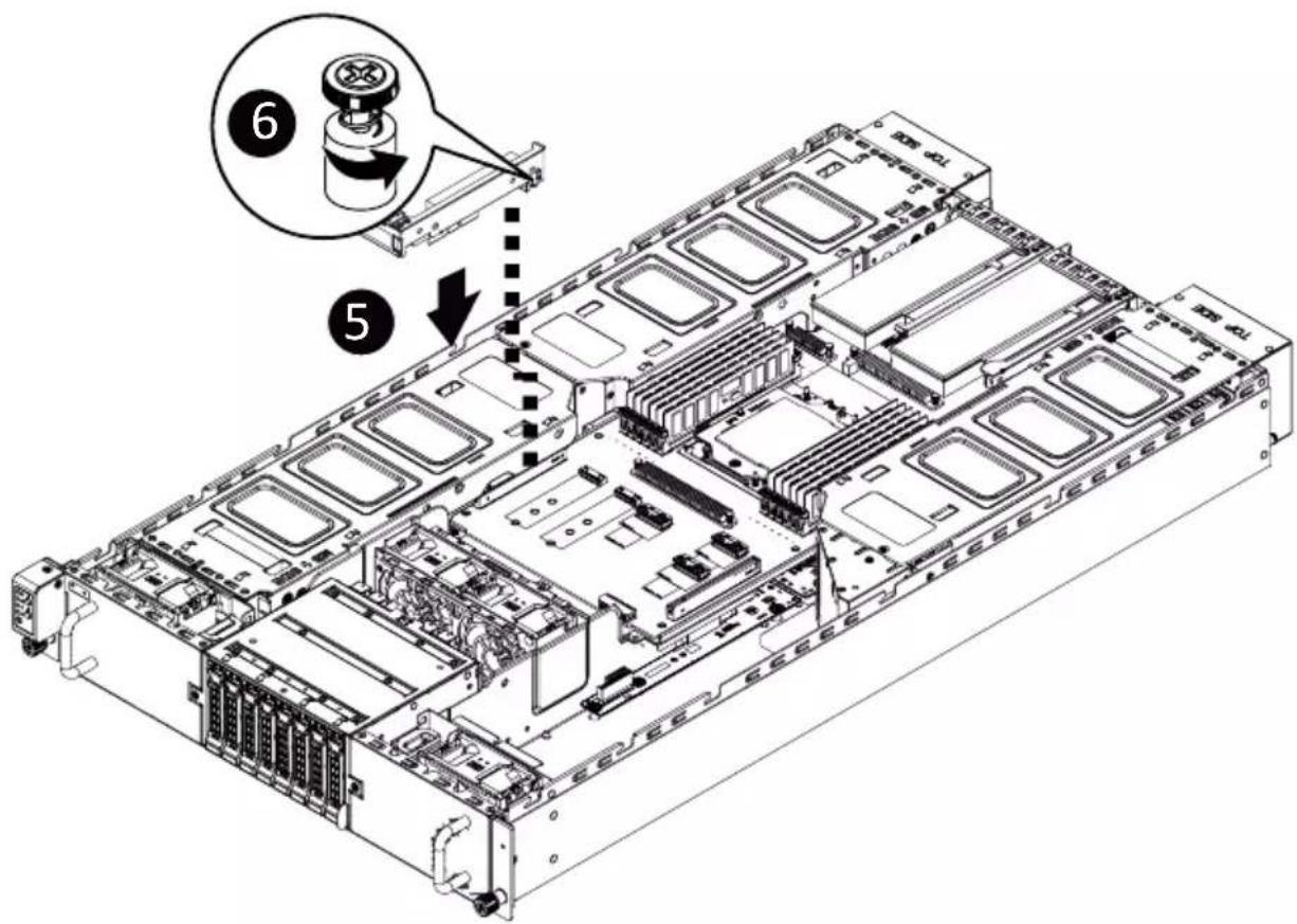 GIGABYTE G293-Z21 - Follow these instructions to install a PCI Express x16 card on left side of the system: - 3