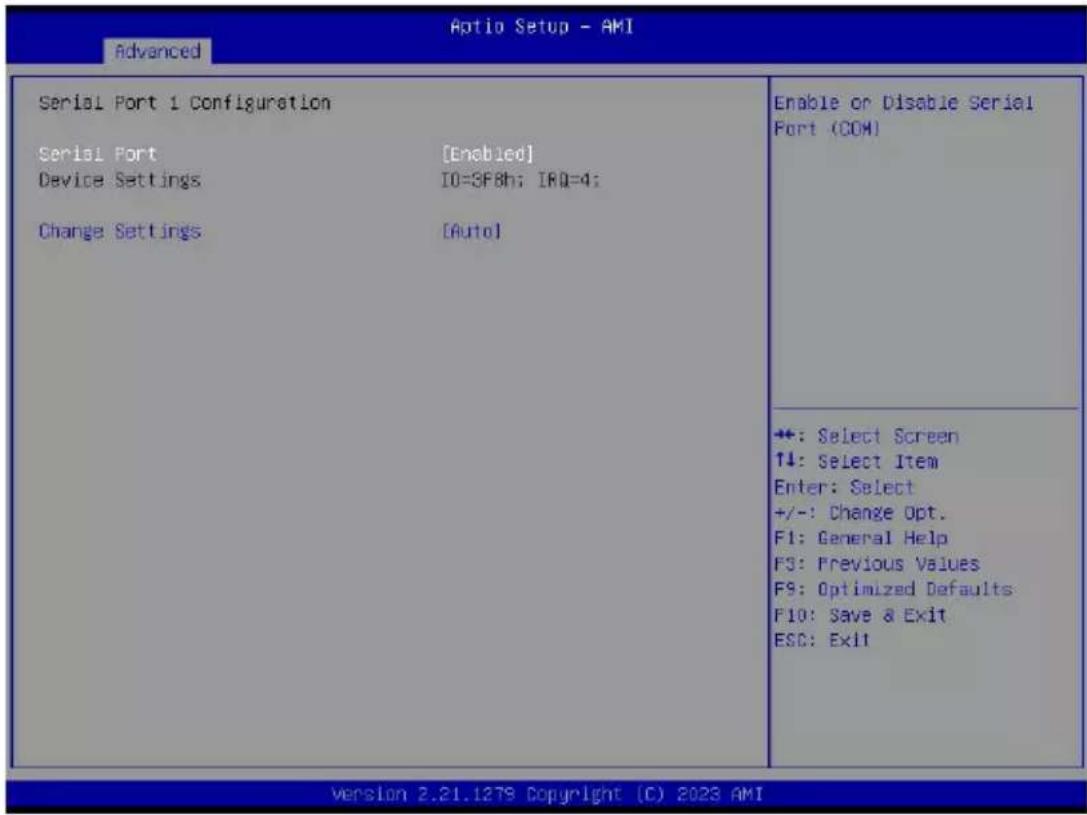 GIGABYTE G293-Z21 - 5-2-4-1 Serial Port 1 Configuration - 1