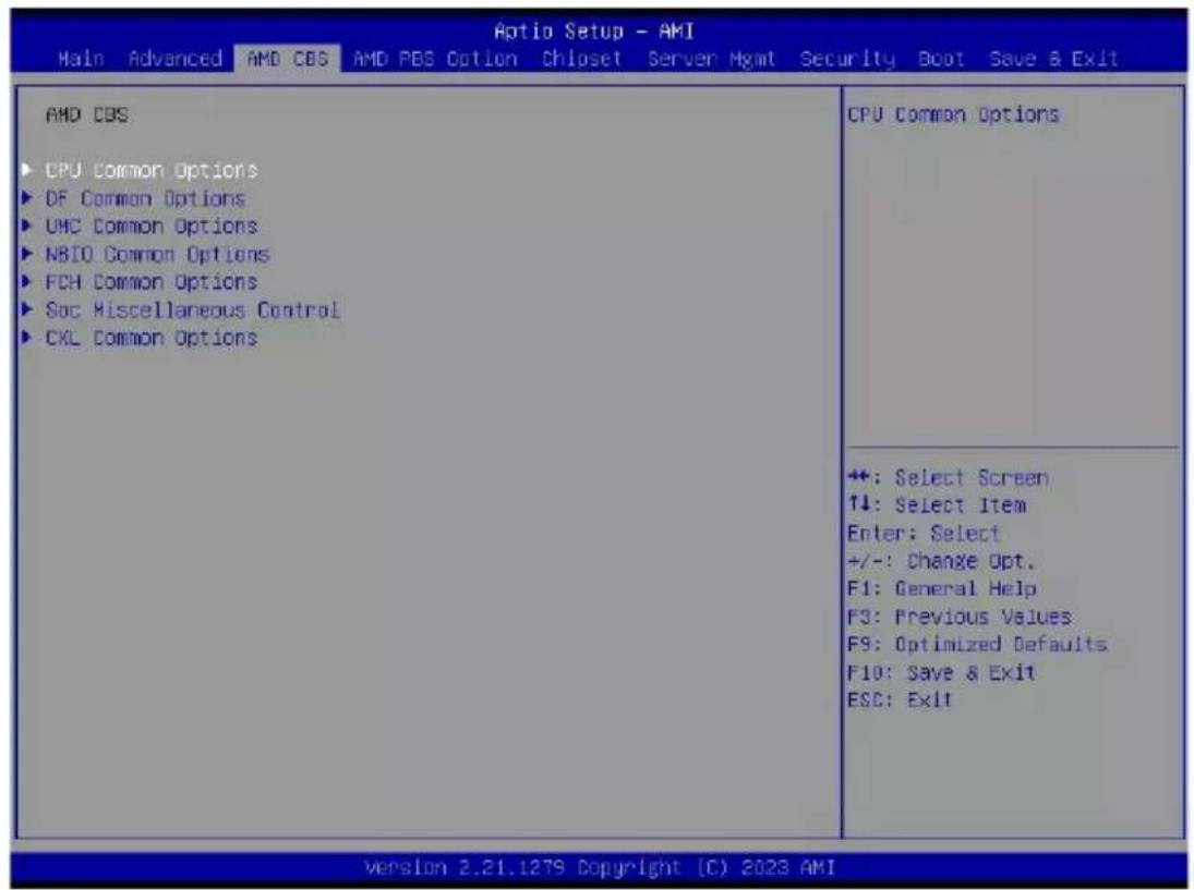 GIGABYTE G293-Z21 - 5-3 AMD CBS Menu - 1