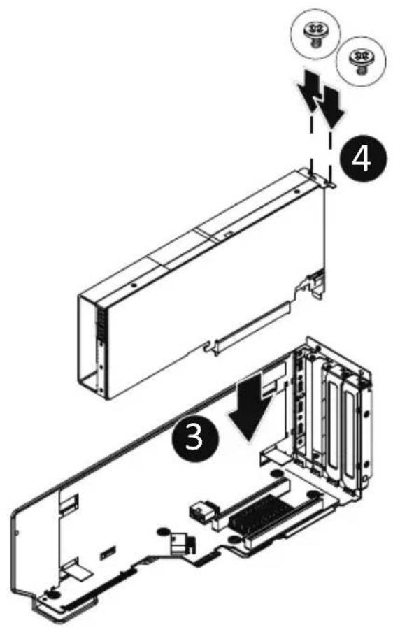 GIGABYTE G293-Z21 - Follow these instructions to install the GPU card: - 4