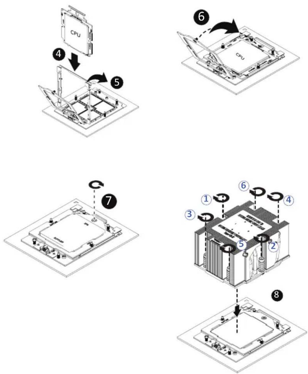 GIGABYTE TO25-Z11 - Follow these instructions to install the CPU: - 2