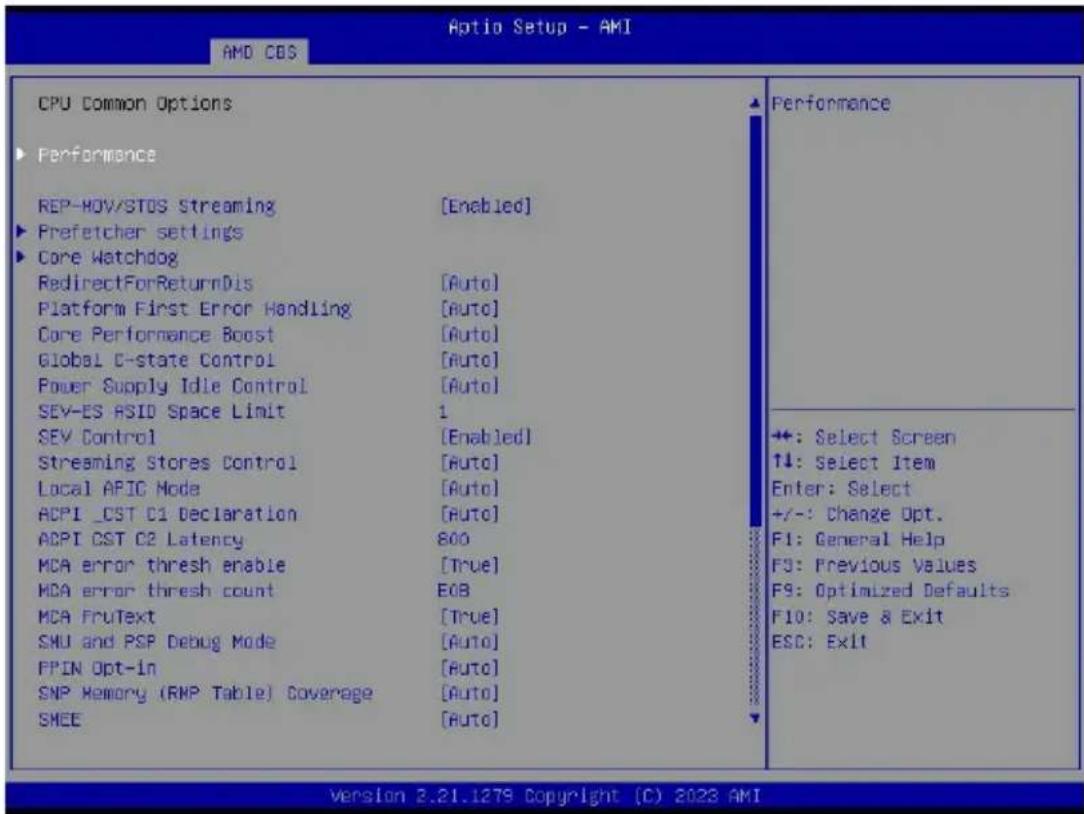 GIGABYTE TO25-Z11 - 5-3-1 CPU Common Options - 1