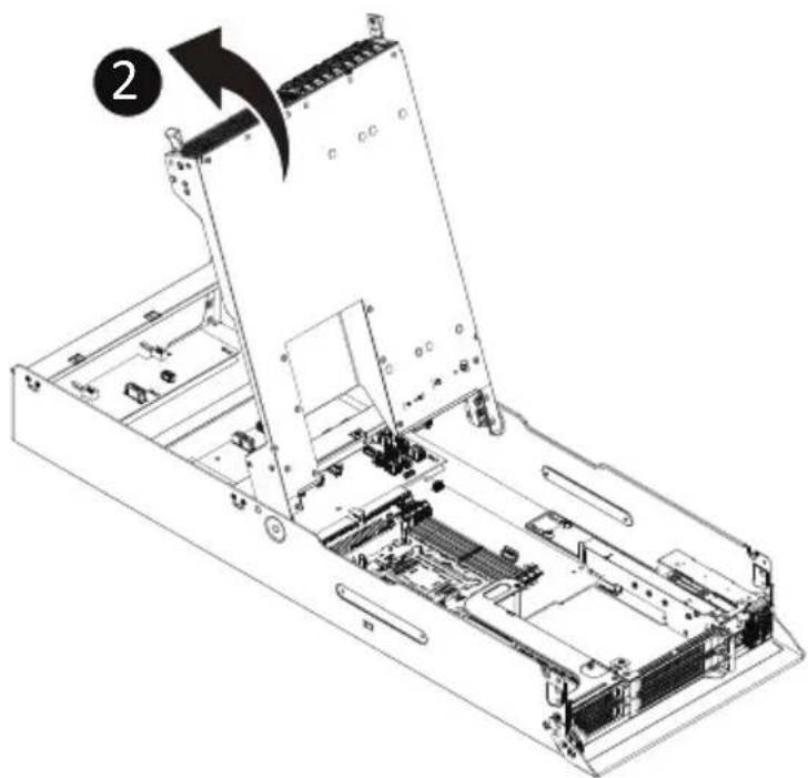 GIGABYTE TO25-Z11 - 3-5 Openning and closing the Hard Drive Upper Tray - 3