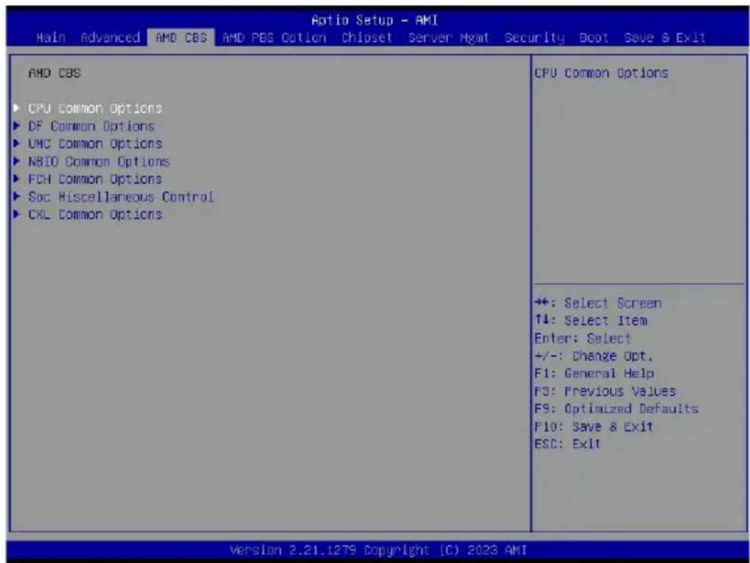 GIGABYTE TO25-Z11 - 5-3 AMD CBS Menu - 1