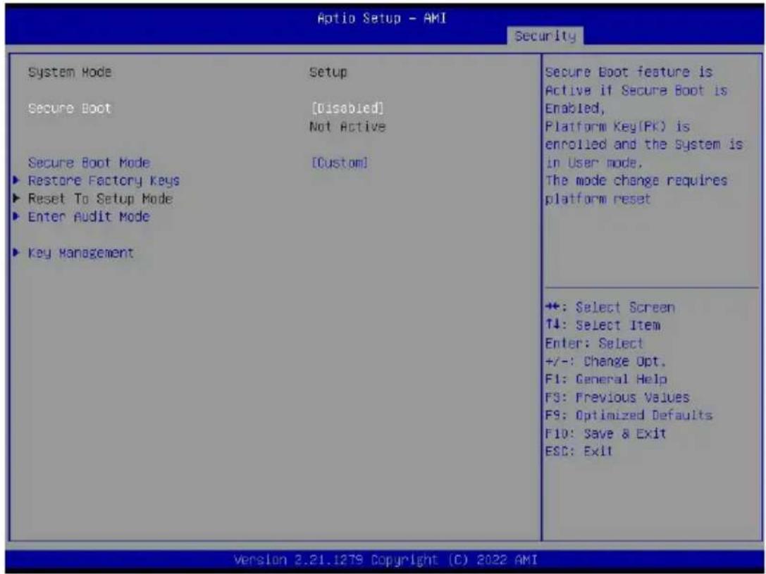 GIGABYTE TO25-Z11 - 5-7-1 Secure Boot - 1