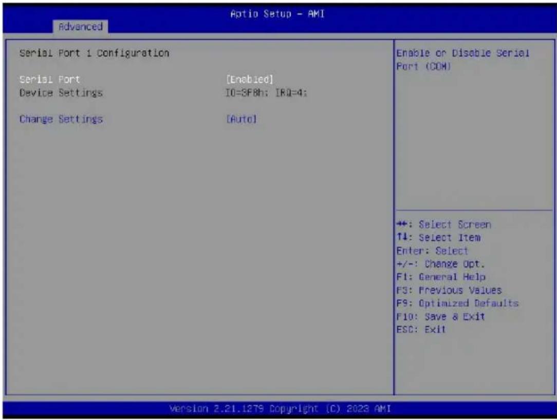 GIGABYTE TO25-Z10 - 5-2-4-1 Serial Port 1 Configuration - 1