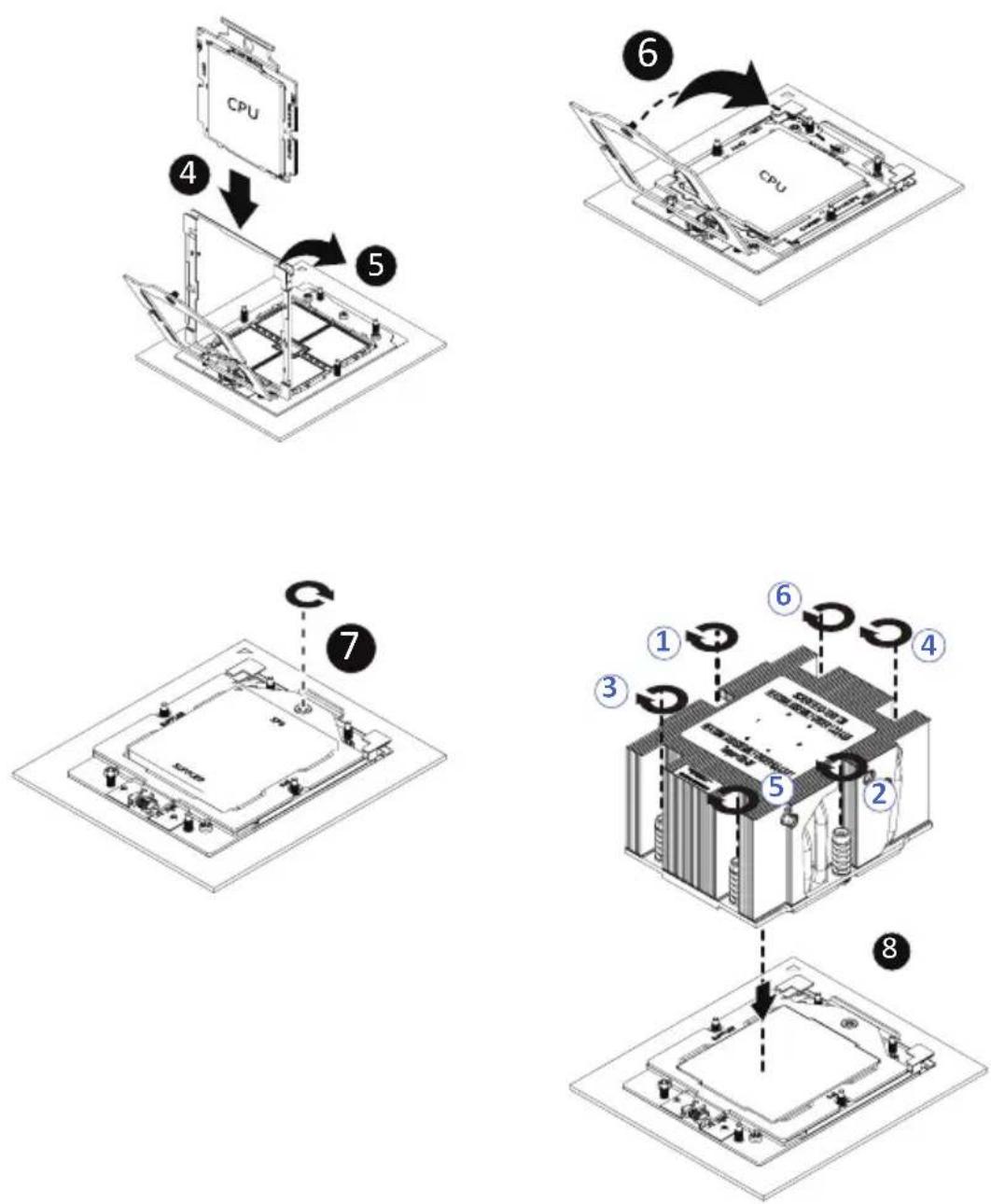 GIGABYTE TO25-Z10 - Follow these instructions to install the CPU: - 2