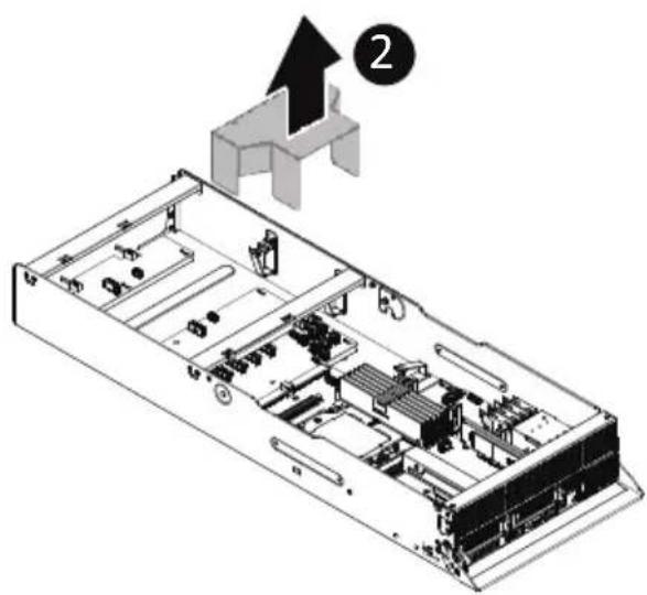 GIGABYTE TO25-Z10 - Follow these instructions to remove the Fan Duct: - 2