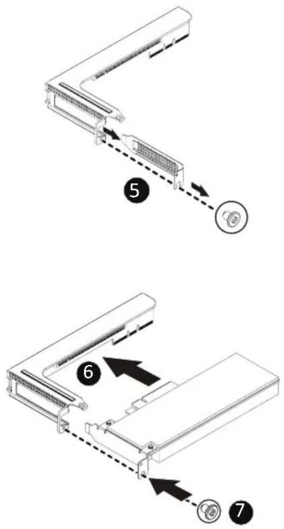 GIGABYTE TO25-Z10 - Follow these instructions to install the left PCI Expansion card: - 2