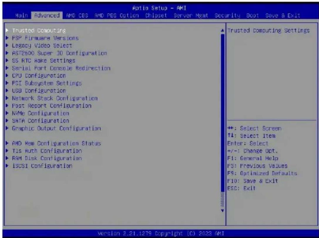 GIGABYTE TO25-Z10 - 5-2 Advanced Menu - 1