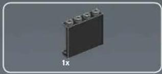 3D rendering of a rectangular electronic component with mounting holes and a labeled dimension '1x' (no text or symbols on the object itself)