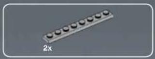 3D rendering of a rectangular electronic component with multiple circular pins, labeled '2x' at the bottom (no other text or symbols)