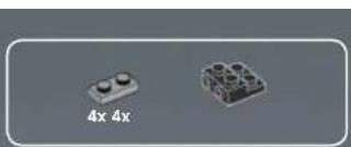 Two 3D-printed mechanical components with no visible text or symbols on the parts themselves.