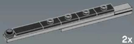 3D rendering of a mechanical component with multiple cylindrical holes and a rectangular base (no text or symbols)