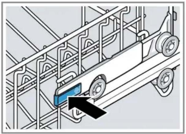 BOSCH SMS4HMI07E - Ajuster le panier à vaisselle supérieur avec les leviers latéraux - 1