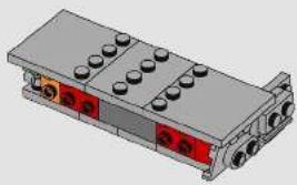 3D rendering of a mechanical component with red and gray parts, no visible text or symbols