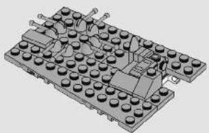 3D diagram of a mechanical assembly with multiple cylindrical components and mounting brackets (no text or symbols)