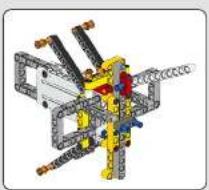 Mechanical assembly diagram showing interconnected components with no visible text or symbols