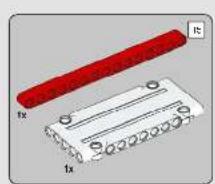 Two electronic components with red and white bands, no visible text or symbols