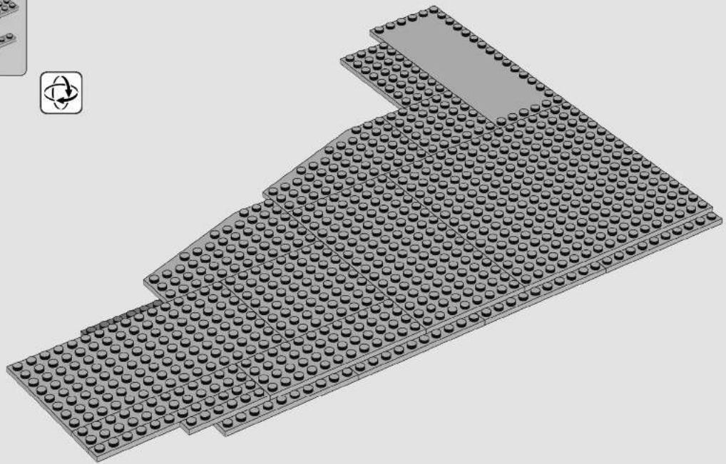 3D architectural model of a building with multiple circular elements, showing a stepped layout and a rectangular base (no text or symbols)