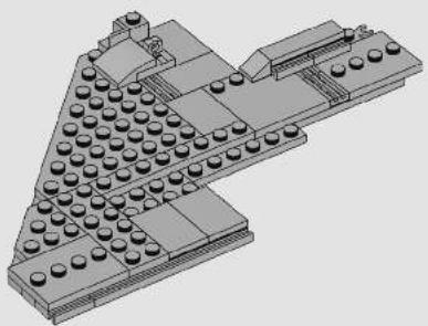 3D architectural model of a building with multiple circular components and a triangular base structure (no text or symbols visible)