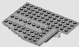 3D diagram of a LEGO structure with multiple stacked blocks (no text or symbols)