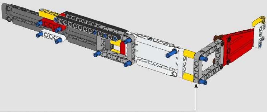 3D mechanical assembly diagram showing interconnected components with no visible text or symbols