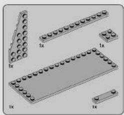 Diagram of a mechanical component with multiple cylindrical pins arranged in triangular and rectangular sections (no text or symbols)