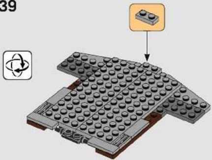 3D diagram of a LEGO base structure with a small inset showing a component (no text or symbols)