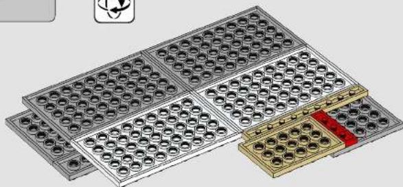 3D rendering of a multi-tiered microplate with circular wells and red-black modules (no text or symbols)