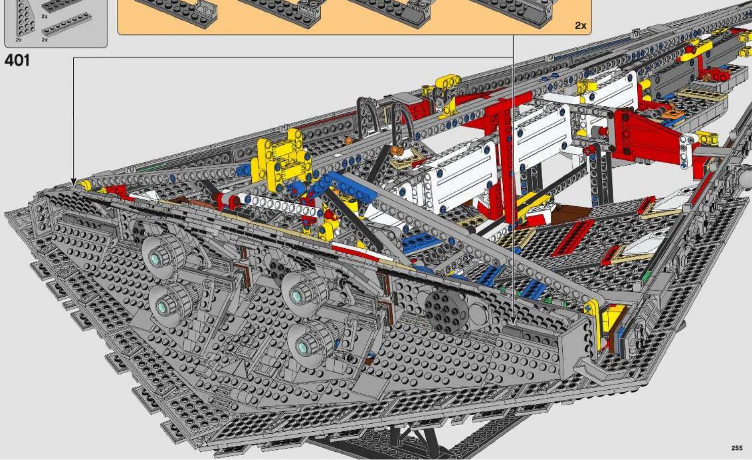 3D architectural rendering of a large industrial or mechanical assembly with multiple components and structural framework (no visible text or symbols)